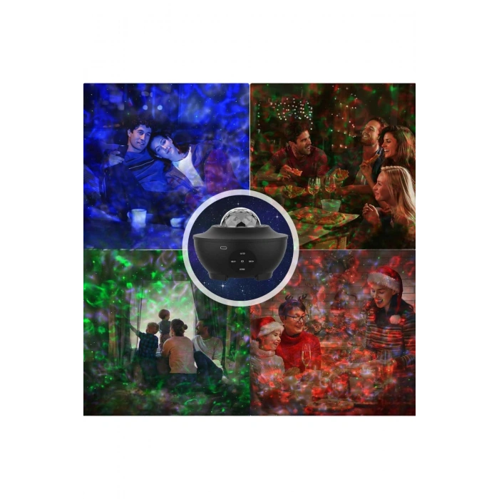 Nevamel Yıldızlı gökyüzü Projektörü Uzaktan kumandalı Çocuklara Özel Şarjlı