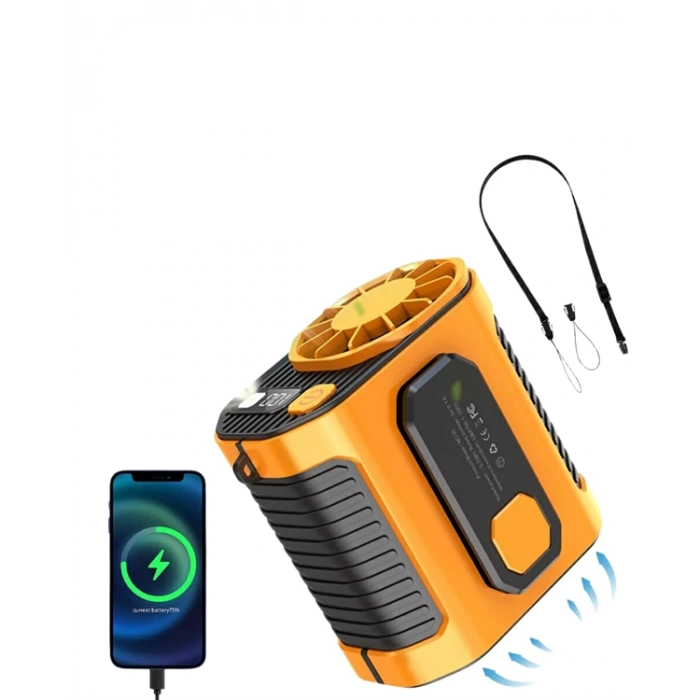 Nevamel Yüksek Hızlı Mini Klima Fan – 11 m/s Rüzgar Gücü 100 Hız Ayarı