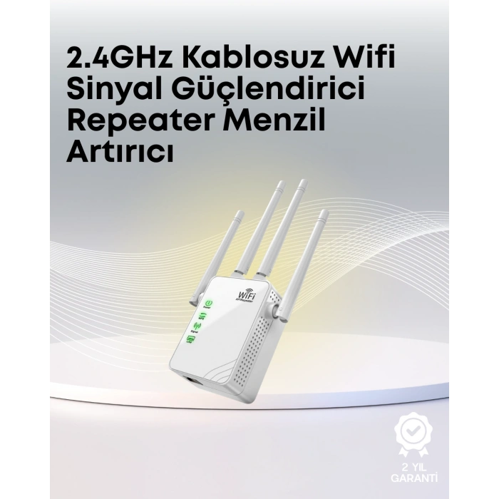 Nevamel Yüksek Hızlı Parazit Önleyici WiFi Repeater Router
