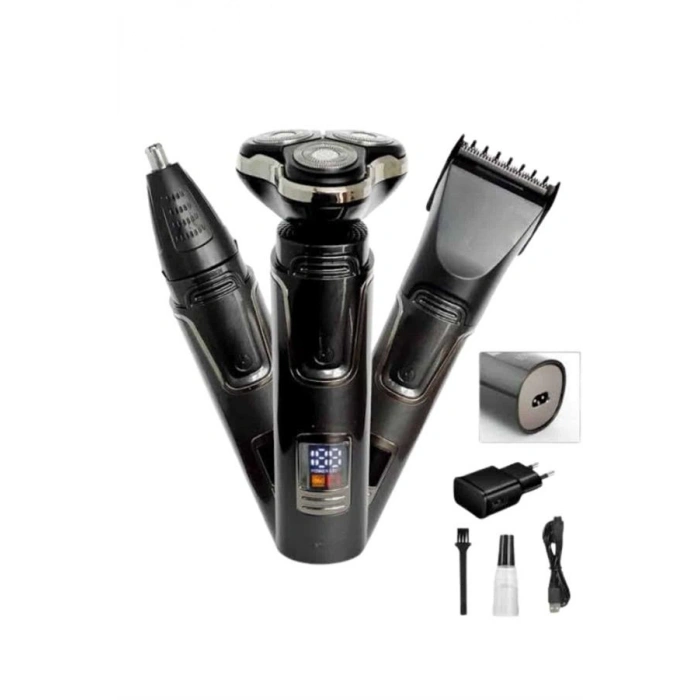 Nevamel Yüksek Performanslı 3 Başlıklı Profesyonel Şarjlı Islak ve Kuru Kullanıma Uygun