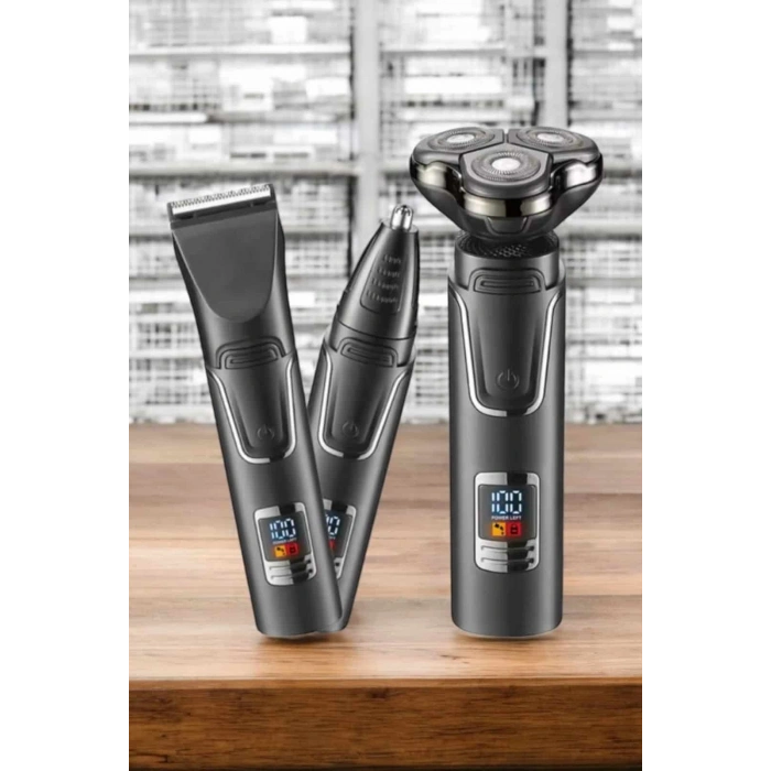 Nevamel Yüksek Performanslı 3 Başlıklı Profesyonel Tıraş Makinesi