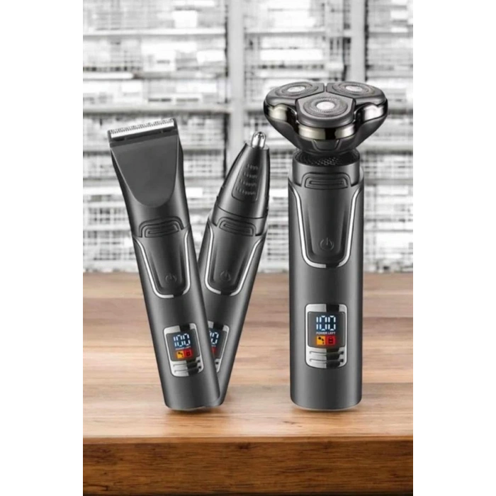 Nevamel Yüksek Performanslı 3 Başlıklı Profesyonel Tıraş Makinesi