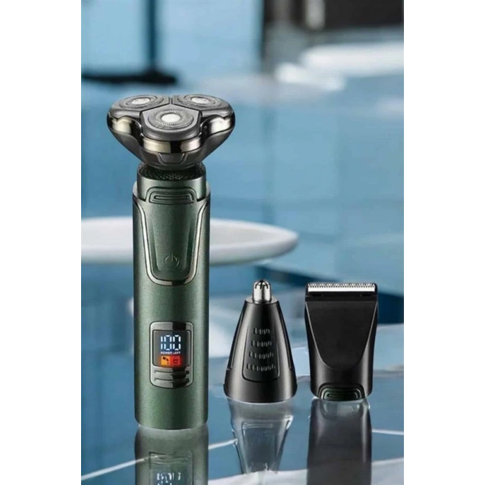 Nevamel Yüksek Performanslı 3 Başlıklı Profesyonel Tıraş Makinesi