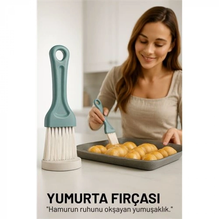 Nevamel® Yumurta Fırçası 14 CM Mutfak Yağlama Sos Sürme Fırçası Pasta Hamur Fırçası
