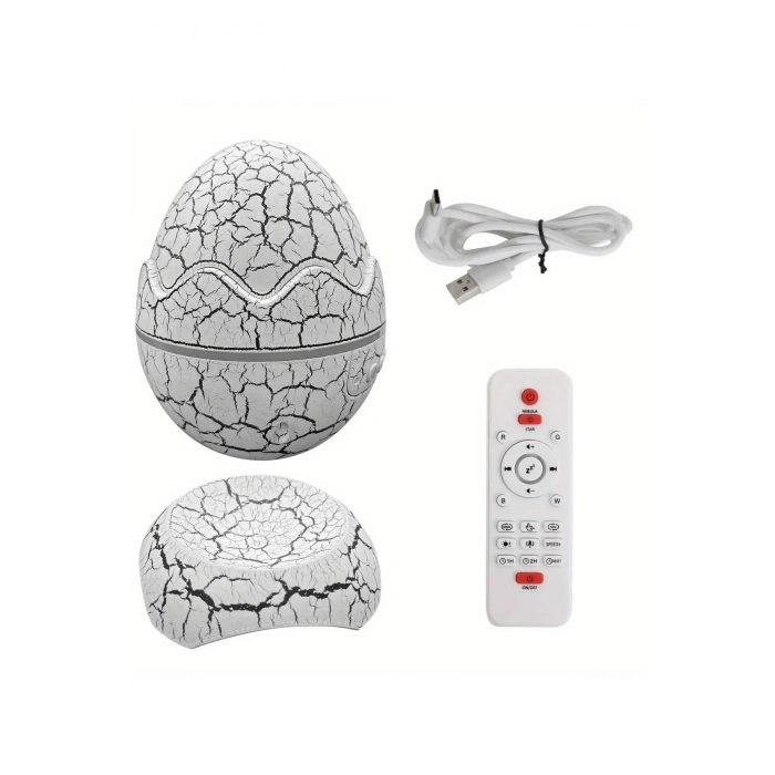 Nevamel Yumurta Görünümlü Masa ve Gece Lambası Renk Değiştirebilen Projektör