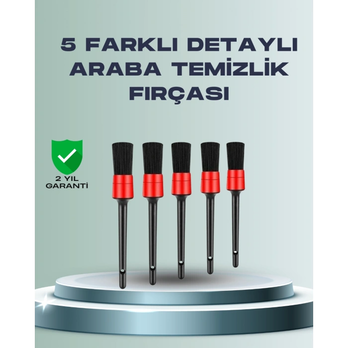 Nevamel Yumuşak Kıllı Araç Bakım Fırça Takımı