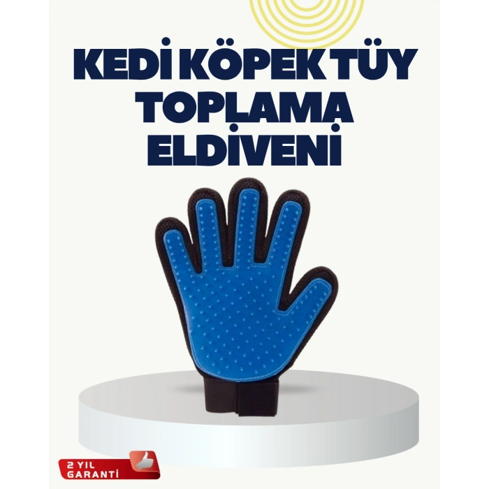 Nevamel® Yumuşak Silikonlu Kedi ve Köpek Tüy Toplama Eldiveni – Masaj Etkili Tüy Dökülme Önleyici