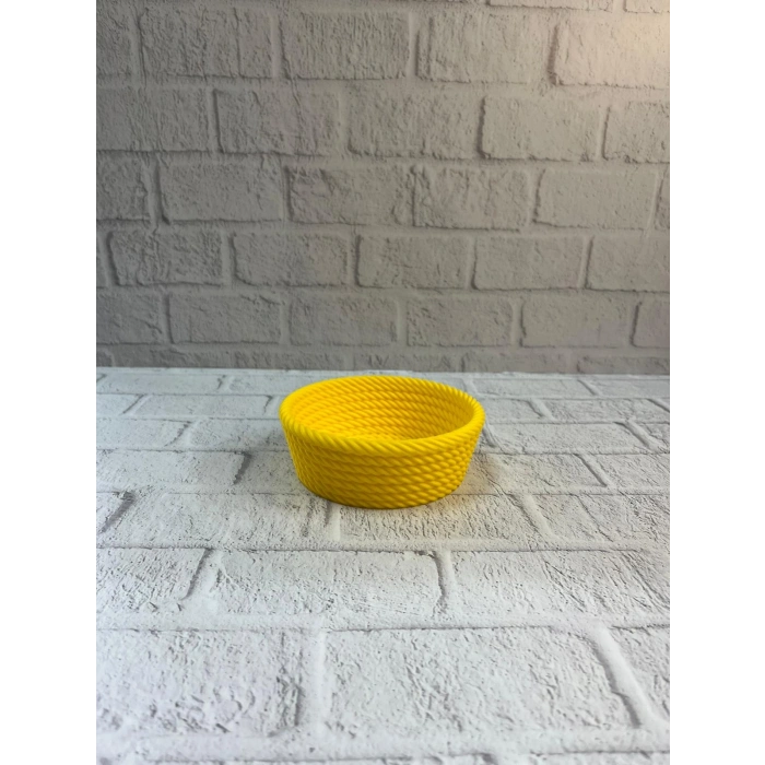 Nevamel® Yuvarlak Çerezlik Sarı Şık Tasarım ve Kompakt Boyut