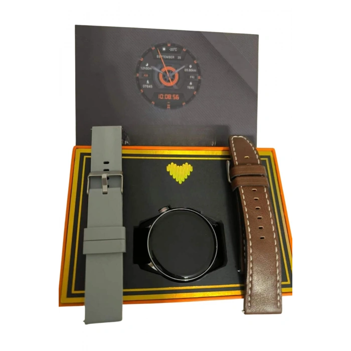 Nevamel Yuvarlak Kasa 46mm Akıllı Saat Android Ve IOS Uyumlu Uyku ve Sağlık Takibi