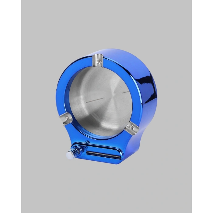 Nevamel® Yuvarlak Metal Küllük Çakmak Entegreli Dayanıklı Yapı