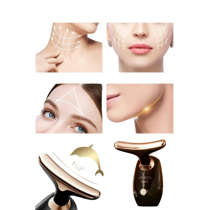 Nevamel® Yüz Masaj Aleti Boyun ve Yüz EMS Güzellik Cihazı Cilt Sıkılaştırma Cilt Gençleştirme Cihazı