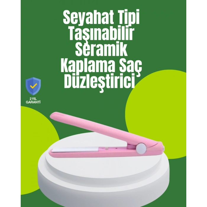 Nevamel Yüzer Plakalı Kompakt Bukle Maşası – Elastik Tutuculu Saç Dostu Profesyonel Tasarım