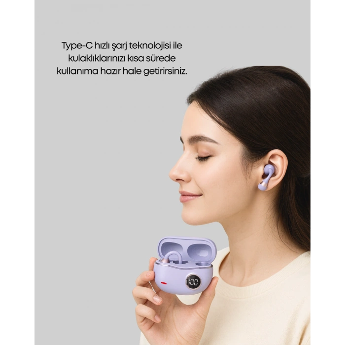 Nevamel YXG10 Kablosuz Kulaklık – Bluetooth 5.4 Dokunmatik LED Ekranlı Şarj Kutusu
