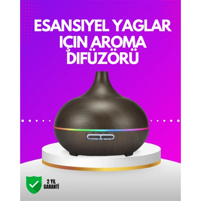 Nevamel Zamanlayıcılı ve Otomatik Kapanmalı Aromaterapi Nemlendirici Difüzör