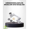 Nevamel® 1080° Dönebilen Musluk Ucu – Su Tasarruflu Esnek ve 360° Çift Eksenli Başlık (Kopya)