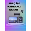 Nevamel 1080P 3 Lensli WİFİ Araç İçi Kameralı Ekran DVR Kaydedici Gece Görüşlü