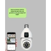 Nevamel® 1080P WiFi Ampul Güvenlik Kamerası – Gece Görüş & Uzaktan Erişim Yeni Nesil