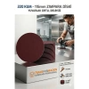 Nevamel® 12 ADET 220 KUM Yuvarlak Cırtlı Zımpara Diski 115 mm Deliksiz Zımpara Kağıdı 723219