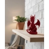 Nevamel® 12 cm Kırmızı Ejderha Figürü Koleksiyonluk Dekoratif Biblo