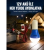 Nevamel® 12V LED Ampul Timsah Kıskaçlı Taşınabilir Aydınlatma