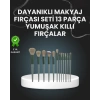 Nevamel 13lü Fiber Kıllı Yumuşak Makyaj Fırçası Seti Taşınabilir ve Ergonomik Tasarım