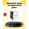 Nevamel 15W Kablosuz Şarj Destekli MagSafe Araç Tutucu Havalandırma Klipsli