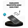 Nevamel® 15W Manyetik Kablosuz Şarj Pedi Araç Masa Kullanımına Uygun Qi Şarj Cihazı