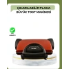 Nevamel® 2000 Watt Teflon Tost Makinesi – Geniş Plaka Ayarlanabilir Isı Kolay Temizlik