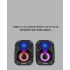 Nevamel 2.1 Kanal RGB LED Oyun Hoparlörü Subwoofer Destekli