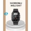 Nevamel® 3 Kordonlu Akıllı Saat Uzun Pil Süreli