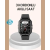Nevamel® 3 Kordonlu Akıllı Saat Uzun Pil Süreli