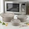 Nevamel® 3lü Yuvarlak Mikrodalga Saklama Kabı Seti
