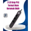 Nevamel 3 USB Çıkışlı Hızlı Şarjlı Anahtarlı Üçlü Priz