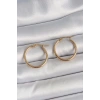 Nevamel® 316 Çelik Gold Renk 22mm Kadın Halka Model Kadın Küpe 5886