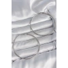Nevamel® 316 Çelik Gümüş Renk 63 mm Halka Model Kadın Küpe 5886