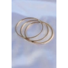 Nevamel® 316L Çelik Gold Renk Ajda Model Kadın 65 mm Bilezik 5886
