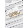 Nevamel® 316L Çelik Gold Renk Kadın Küpe Seti 5886