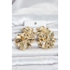 Nevamel® 316L Çelik Gold Renk Lotus Model Kadın Küpe 5886