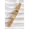 Nevamel® 316L Çelik Gold Renk Zincir Künye Model Erkek Bileklik 5886