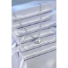 Nevamel® 316L Çelik Gümüş Renk İncili Kalp Model Minimal Top Detay Kadın Kolye 5886