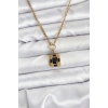 Nevamel® 316L Çelik Zincir Gold Renk Vintage Model Kadın Kolye 5886