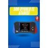 Nevamel 3.5 İnç 500 Klasik Retro Oyun Yüklü Kollu Oyun Konsolu