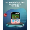 Nevamel 3.5 İnç LCD Ekranlı 666 Oyunlu Taşınabilir Retro Oyun Konsolu