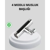 Nevamel 360° Dönebilen Musluk Başlığı 4 Fonksiyonlu Su Tasarruflu ve Dayanıklı