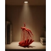 Nevamel® 3D El Üzerinde İnsan Figürü Kırmızı Sanatsal Masa Üstü Dekor 12x18 cm