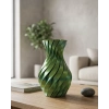 Nevamel® 3D Spiral Yeşil Vazo Modern Tasarım Dekoratif Ev Aksesuarı
