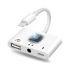 Nevamel 3in1 İPhone-İPAD lightning To Kulakılık ve Usb Kamera Okuyucu Otg-(5775)