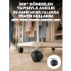 Nevamel® 4 cm Kilitsiz Tekerlek Ayak Seti Zemin Koruyucu