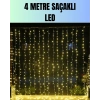 Nevamel® 4 Metre Yılbaşı Şelale Led Perde Işık Ev Bahçe Dekor
