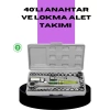 Nevamel® 40 Parça Lokma Anahtar Seti Ayna Yüzey Karbon Çelik Dayanıklı Tamir Takımı
